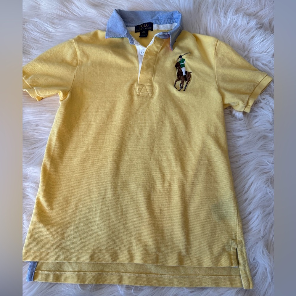 Polo by Ralph Lauren Yellow and Gray Polo